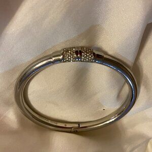 Michael Kors Hinged Siler Tone Bracelet